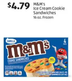 Aldi M & M' s Ice Cream Cookie Sandwiches offer