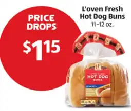 Aldi L'oven Fresh Hot Dog Buns offer