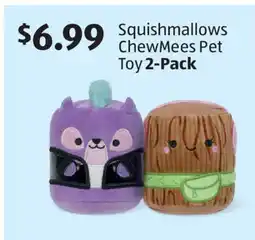 Aldi Squishmallows ChewMees Pet Toy 2-Pack offer