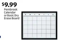 Aldi Pembrook Calendar or Basic Dry Erase Board offer