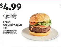 Aldi Specially SELECTED Fresh Ground Wagyu offer