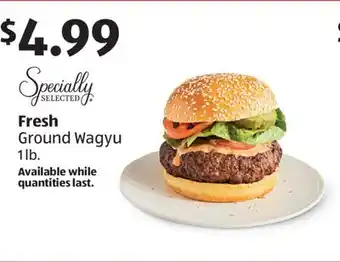 Aldi Specially SELECTED Fresh Ground Wagyu offer