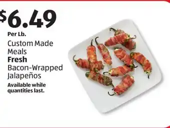 Aldi Custom Made Meals Fresh Bacon-Wrapped Jalapeños offer