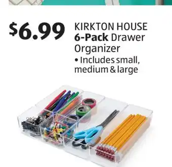Aldi KIRKTON HOUSE 6-Pack Drawer Organizer offer