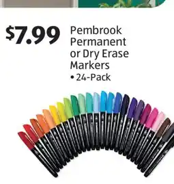 Aldi Pembrook Permanent or Dry Erase Markers offer