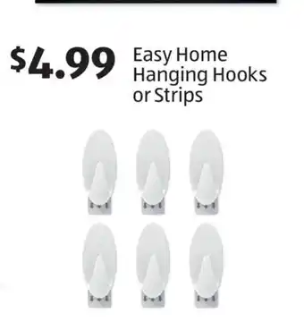 Aldi Easy Home Hanging Hooks or Strips offer