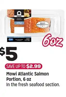 Grocery Outlet Mowi Atlantic Salmon Portion, 6 oz offer