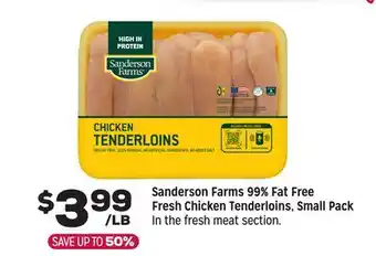Grocery Outlet Sanderson Farms 99% Fat Free Fresh Chicken Tenderloins, Small Pack offer