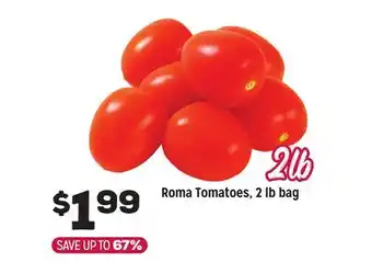 Grocery Outlet Roma Tomatoes, 2 lb bag offer