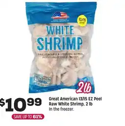Grocery Outlet Great American 13/15 EZ Peel Raw White Shrimp, 2 lb offer