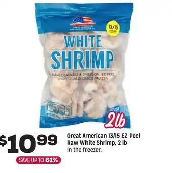 Grocery Outlet Great American 13/15 EZ Peel Raw White Shrimp, 2 lb offer
