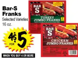 Superior Grocers Bar-S Franks offer