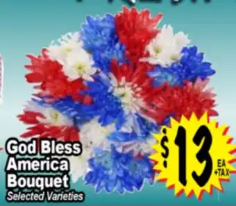 Superior Grocers God Bless America Bouquet offer