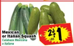Superior Grocers Mexican or Italian Squash offer