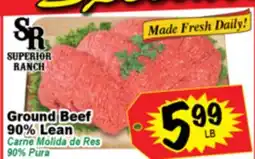 Superior Grocers Ground Beef 90% Lean offer