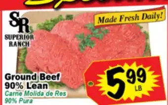 Superior Grocers Ground Beef 90% Lean offer