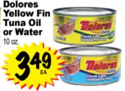 Superior Grocers Dolores Yellow Fin Tuna Oil or Water offer