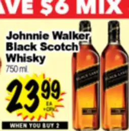 Superior Grocers Johnnie Walker Black Scotch Whisky offer