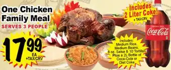 Superior Grocers One Chicken Family Meal offer