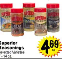 Superior Grocers Superior Seasonings offer