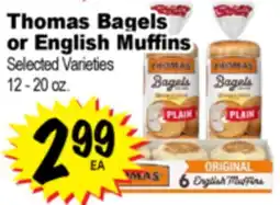 Superior Grocers Thomas Bagels or English Muffins offer
