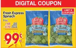 Superior Grocers Fresh Express Spinach offer