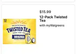 Walgreens 12-Pack Twisted Tea offer