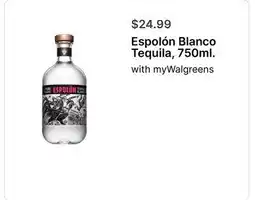 Walgreens Espolón Blanco Tequila, 750ml offer