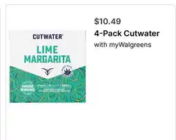 Walgreens 4-Pack Cutwater offer
