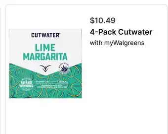 Walgreens 4-Pack Cutwater offer