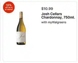 Walgreens Josh Cellars Chardonnay, 750ml offer