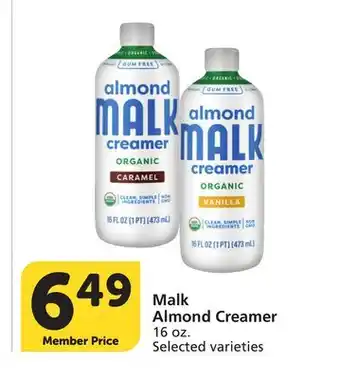 Albertsons Malk Almond Creamer offer