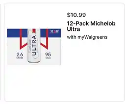 Walgreens 12-Pack Michelob Ultra offer