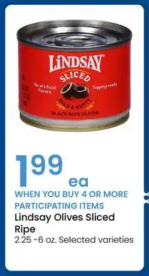 Albertsons Lindsay Olives Sliced Ripe offer