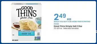 Albertsons Good Thins Simply Salt 3.5oz offer