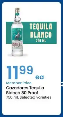 Albertsons Cazadores Tequila Blanco 80 Proof offer