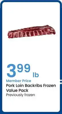 Albertsons Pork Loin Backribs Frozen Value Pack offer