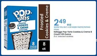 Albertsons Kelloggs Pop-Tarts Cookies & Creme 8 Count 1.69 Ounce offer
