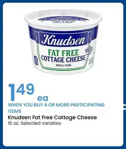 Albertsons Knudsen Fat Free Cottage Cheese offer