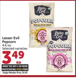Albertsons Lesser Evil Popcorn offer