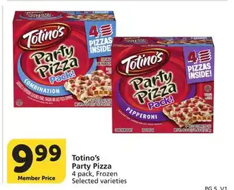 Albertsons Totino's Party Pizza offer