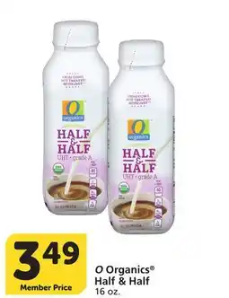 Albertsons O Organics Half & Half offer