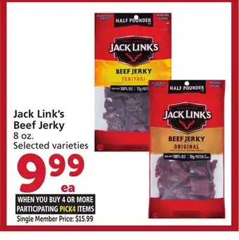 Albertsons Jack Link's Beef Jerky offer