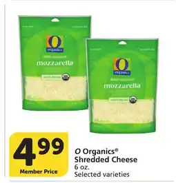 Albertsons O Organics Shredded Cheese offer