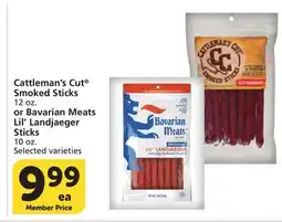 Albertsons Cattleman's Cut Smoked Sticks 12 oz. or Bavarian Meats Lil' Landjaeger Sticks 10 oz offer