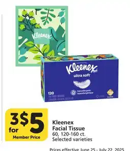 Albertsons Kleenex Facial Tissue offer
