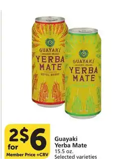 Albertsons Guayaki Yerba Mate offer