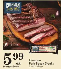 Pavilions Coleman Pork Bacon Steaks offer