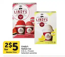 Albertsons Lindy's Italian Ice offer