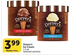 Albertsons Dreyer's Ice Cream offer
